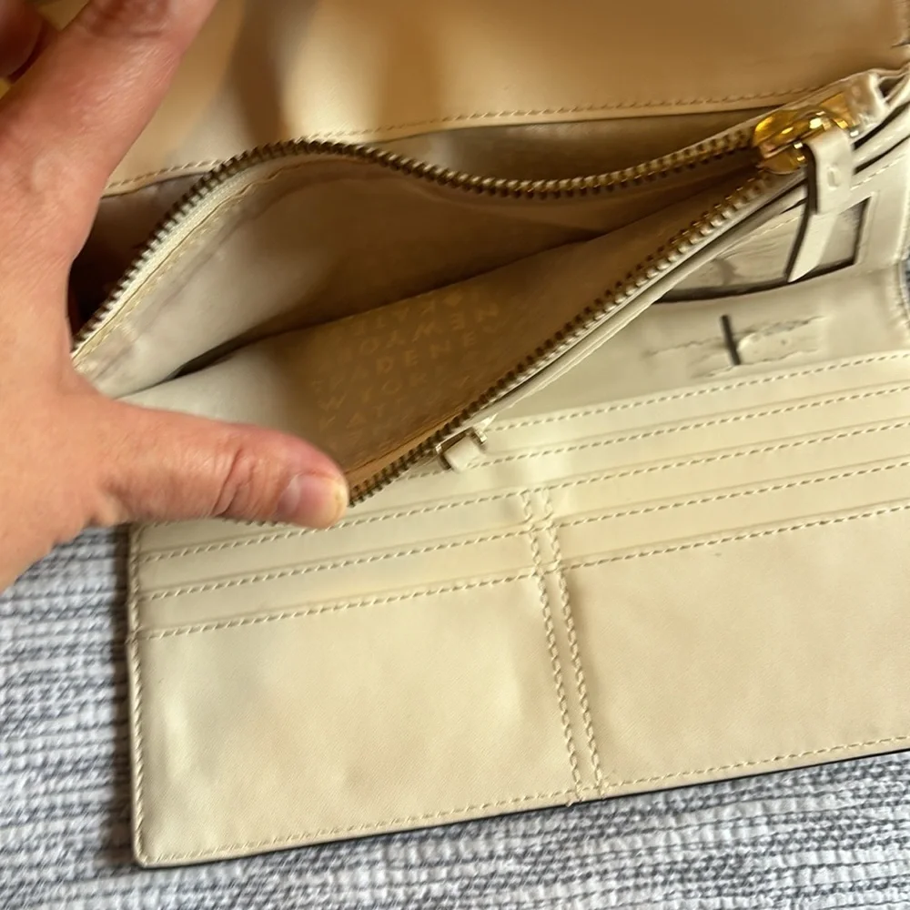 Kate Spade black clutch wallet. Pre owned